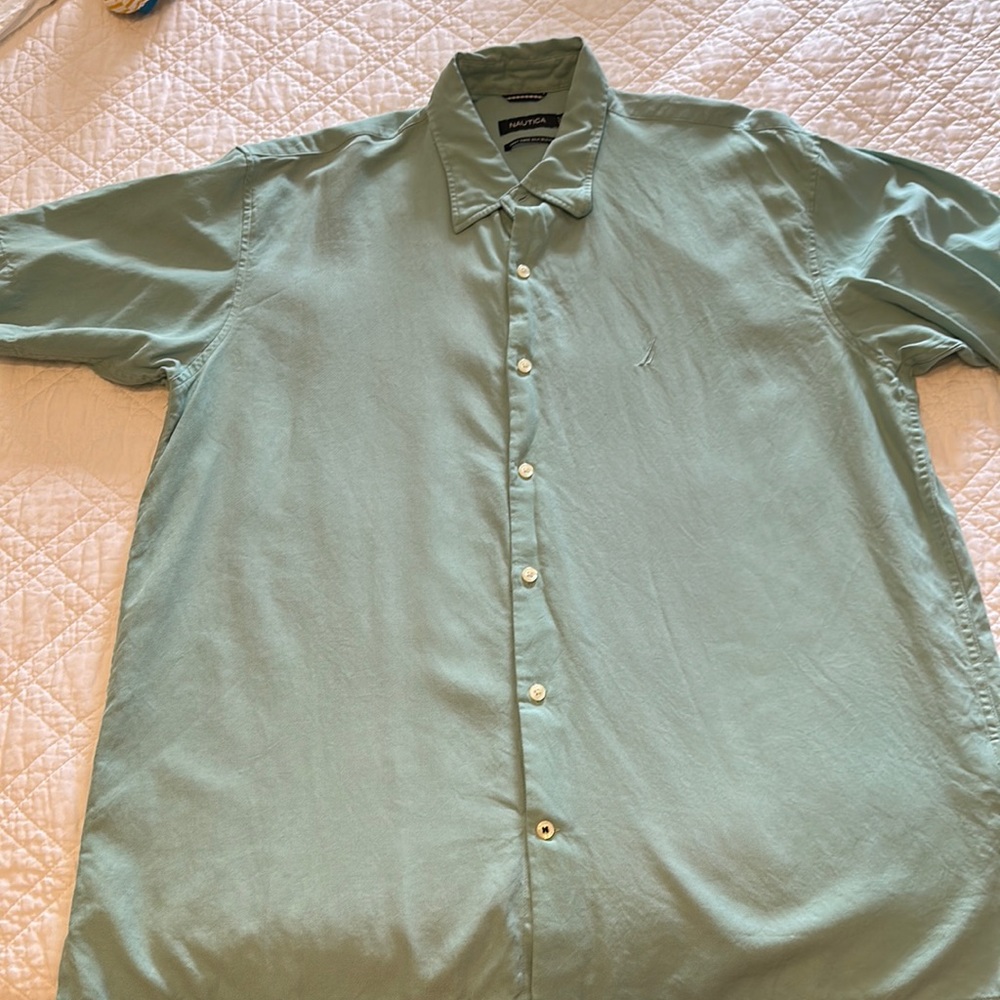 Handsome Aqua Nautica button down